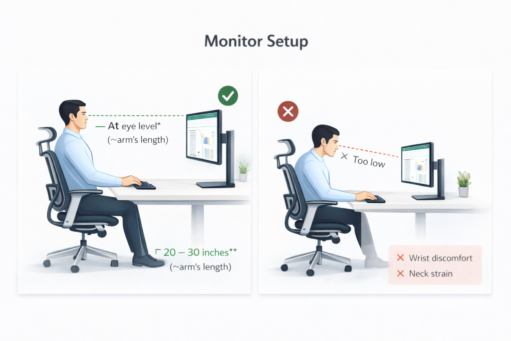 monitor position and screen placement